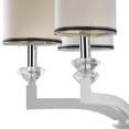 thumbnail image 4 of Safavieh Erin 6-Light Modern Glam Chandelier, Pearl White, 4 of 4