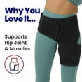 thumbnail image 3 of Hip Brace Thigh Compression Sleeve | Hip Sciatica Pain Relief Device Brace | Hamstring & Groin Compression Sleeve Wrap for Sciatic Nerve Relief | Hip Support Brace for Women & Men | Christmas Gifts, 3 of 10
