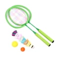 thumbnail image 3 of 1 Set Badminton Racket Badminton Training Tool Outdoor Sports Playing Toy Set with Bag for Children with 15pcs Badmintons (Random Color), 3 of 7