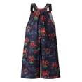 thumbnail image 3 of Salopettes Décontractées Imprimées Boho pour Femmes, Pantalon Ample, Combinaison Boho à Jambes Larges, Grande Taille, 3 of 6