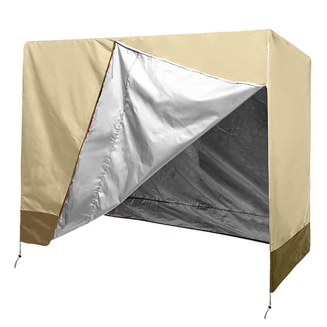 Garden Hanging Chair Swing Chair Protection Cover Two Zipper Waterproof Dustproof Windproof -