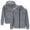 Light Gray, variant on Men's Long Sleeve Hooded Jacket Convertible Backpack Portable Packable Windbreaker Lightweight Full Zip Up Top Water Resistant for Travel Hiking Outdoor Summer Spring Wear Royal Blue XXXL