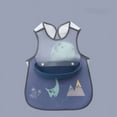 thumbnail image 7 of Infant Eating Cute Baby Bib Waterproof Feeding Apron Boy Girl Cartoon Towel Kids Toddler Spring/Summer Thin Vest Silicone (95cm-105cm,Crazy Car), 7 of 7