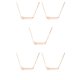 thumbnail image 3 of Collar Qarigey con encanto de constelaciones oro rosa Capricornio 5 piezas, 3 of 4