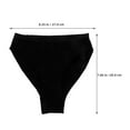 thumbnail image 2 of Worgeous Dance Underwear High Cut Ballets Briefs Dance Panties Seamless Tan Gymnastic Underwear Short Pants For Women And Girls Black, 2 of 7