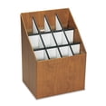 thumbnail image 2 of Upright Roll File, 12Compartment, Walnut, 2 of 3