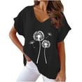 thumbnail image 2 of Short Sleeve Shirt Women Cropped Funny Gym Tshirts Shirts for Women Print T Shirts Tops for Women Summer Dressy, 2 of 4