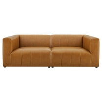 Modway Bartlett Vegan Leather 2-Piece Loveseat in Tan