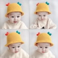 thumbnail image 4 of BAETEUY Baby Hat High Elastic Skin-friendly Cotton Toddler Cartoon Winter Warm Hat for Home, 4 of 8