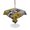 Yellow Grey, variant on Outdoor Tablecloth with Umbrella Hole for Patio/Picnic/Party/Camping, Farmhouse Waterproof Table Cloth Rectangle Table Cover Washable, Watercolor Sunflowers Animals Printed Wood Grain (52"x 70")