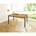 thumbnail image 2 of Greemotion Mackay 35.5"W Outdoor Patio Teak Wood Dining Table in Natural, 2 of 6