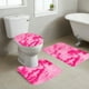 thumbnail image 5 of Juego de 3 Alfombras de Baño Gruesas de Invierno En Colores Surtidos | Alfombrillas de Inodoro Suaves, Absorbentes y Antideslizantes | 3 Alfombras de Baño | Lavables y de Secado Rápido | Felpa, Espum, 5 of 6