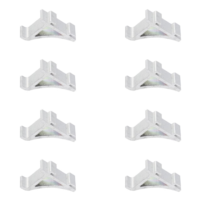 Miangastore 8Pcs Freezer Shelf Clips Refrigerator Support Hooks Cooler Shelf Brace Freezer Clips (Aluminium Size 6)