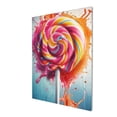 thumbnail image 3 of 12x16 inch Canvas Frameless Picture Enchanting Lollipop,Classic Candy Store Decor Accessory,Children'S Room,Cafe,Man Cave,Lounge Decorative Painting,Modern Style Lollipop Oil Paintings Canvas, 3 of 6