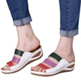 thumbnail image 5 of adviicd Wedge Sandals for Womens Sandals Wedge Thicksoled Breathable Casual Shoes Sandals Leisure Outdoor Women's Earth Sandals for Women Size 10, 5 of 5