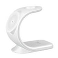 thumbnail image 3 of Sidaley Soporte de inalámbrico Teléfono móvil Relojes inteligentes Auriculares Estación de carga de Puerto tipo C Cuna Hogar Teléfono y Comunicación Blanco, 3 of 6