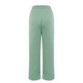 thumbnail image 4 of Clears Womens Knitted Stripe Jogger Trousers Lace-Up Elastic Waist Track Pants Athletic-Fit High Waisted Sweatpants Baggy Fit Pants Beach Gym Workout Running Casual Sports Sweatpant, 4 of 4