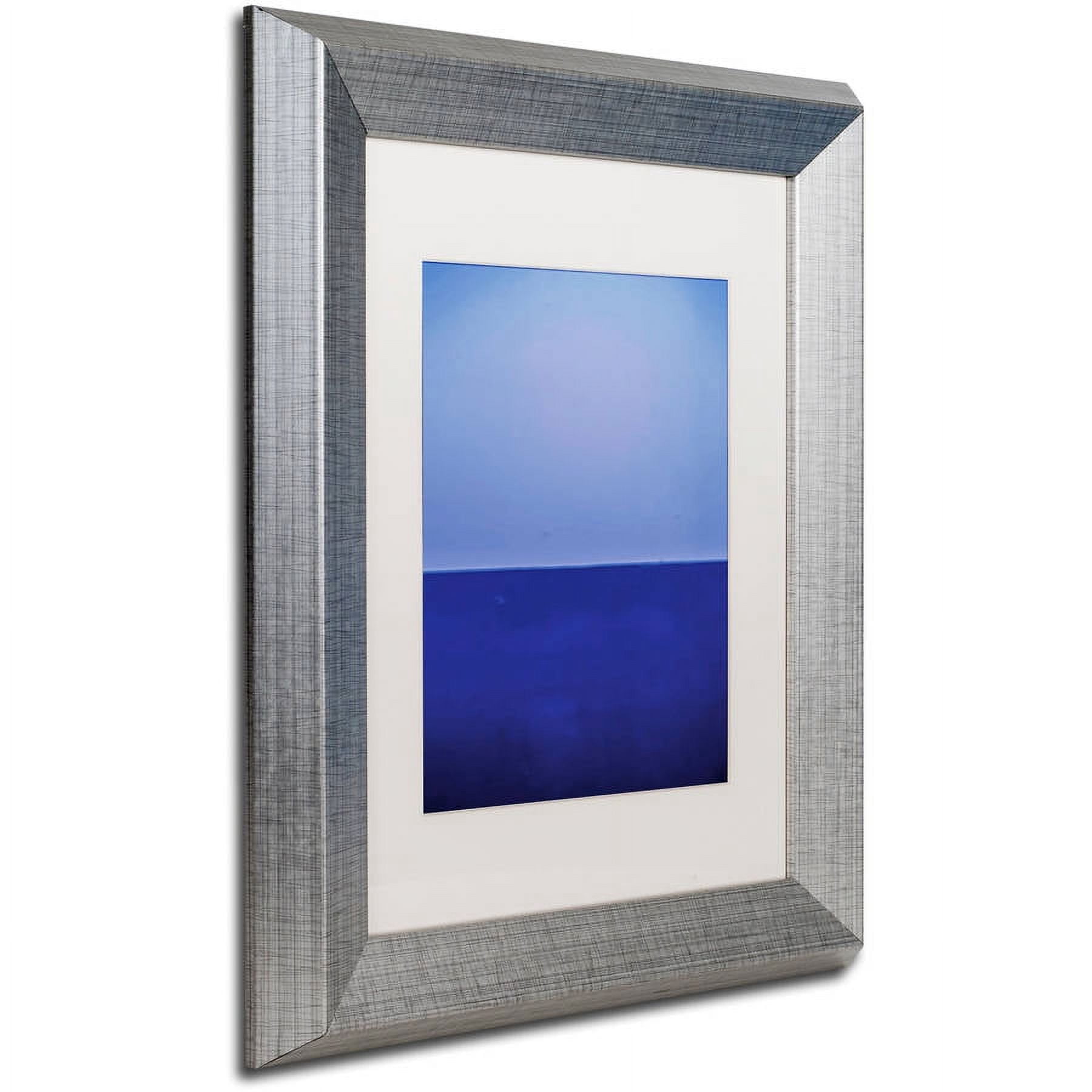 Trademark Fine Art "Silence" Canvas Art by Claire Doherty, White Matte, Silver Frame