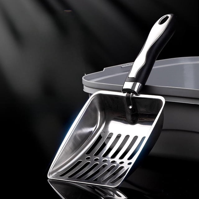 Cat Litter Kitty Scooper Sifting Herramienta de limpieza de mango largo Cat Spade Kitten Waste Lifter para suministros de mascotas de conejo