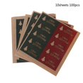 thumbnail image 1 of 100 Uds./rollo de pegatinas navideñas, caja de regalo de Navidad, pegatinas, suministros para fiestas de recompensa de clase, 1 of 5
