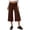 Brown, variant on Womens Summer Fashion Essentials Clothing Pants for Women Fold Over Cropped Pant Wide Leg Yoga Culotte Bottoms Casual Pants for Women