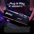 thumbnail image 3 of Kingston 32GB (1x32GB) DDR5 6400MT/s CL32 FURY Beast Black RGB XMP, 3 of 7