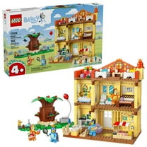 LEGO Bluey: Bluey’s Family House - Toddler Toy for 4 Year Old Boys and Girls - House Playset Includes Bluey and 5 Popular Characters - Great Birthday Gift Idea for Preschoolers - 11203