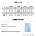 thumbnail image 3 of Domuza Linen Shorts for Men Drawstring Loose Fit Solid Color Elastic Waist Straight Leg Summer Casual Beach Bermuda Shorts Navy M, 3 of 6