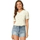 thumbnail image 1 of Blusa Allegra K Con Volantes En la Manga y Cuello Peter Pan Floral Blanco M, 1 of 6