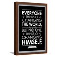 thumbnail image 1 of Leo Tolstoy Changing The World Quote, Framed Art Print Wall Art Sold by Art.Com, 1 of 6