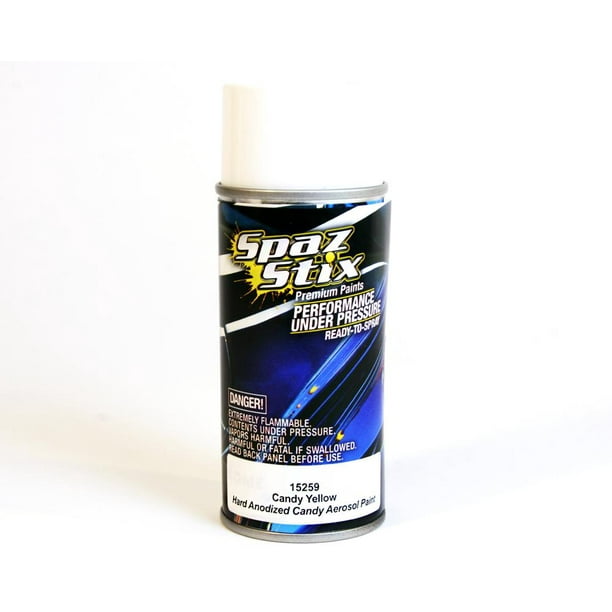 Hobby Rc Spaz Stix Szx15259 Candy Yellow Aerosol Paint 3.5Oz Paint