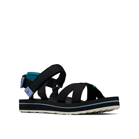 Columbia Women's Alava Sport Sandal, Black/Haute Pink, 11