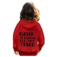 thumbnail image 1 of GDREDA Chandails de Noël pour Fille Chandail Imprimé à Col Rond Manches Longues Sweat à Capuche Rouge, 3-4 Ans, 1 of 7