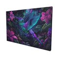 thumbnail image 3 of 16x24 inch Frameless Canvas Hang Pictures Colorful Hummingbirds & Flowers,Campus Corridors,Garden Yard,Man Cave,Cafes Wall Decor Poster,Gift For Hummingbirds & Flowers Lover,Bedroom,Apartment, 3 of 6