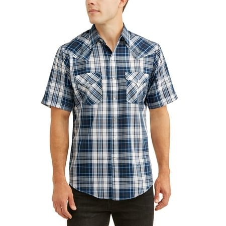 Heritage Plaid Shirt - Men's Short Sleeve Plaid Western Shirt