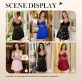 thumbnail image 2 of LWP Women Sexy Lace Babydoll Lingerie V Neck Chemise Full Slip Nightgown Sleepwear, 2 of 9