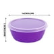 thumbnail image 5 of Juego de 4 recipientes herméticos para almacenar alimentos con tapas, apilables, para preparar comidas y organizar el refrigerador, diseño hermético y sin BPA. Aestivo | Morado | AESTIVO, 5 of 7