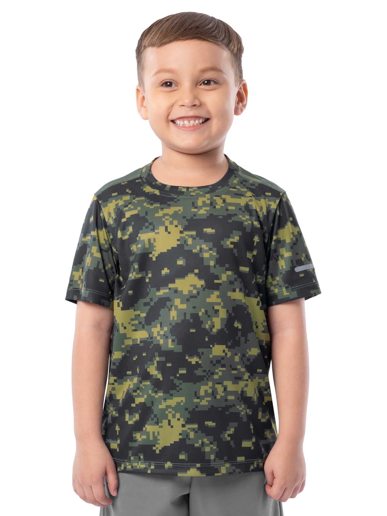 Athletic Works Boy's Short Sleeve Core Active T-Shirt 2-Pack, Sizes 4-18 & Husky