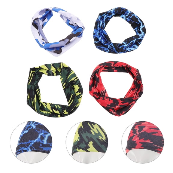 PAMINGONO 8pcs Youth Sports Headband Boys Athletic Headbands for Running and Gym Activities with Assorted Color