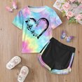 thumbnail image 2 of UAYOTSE 1T 2T 3T 4T 5T 6T Toddler Girl Summer Clothes Short Sleeve Printed Top and Loose Pants Kids 2Pcs Outfit Set,Sizes 5-6 Years, 2 of 5