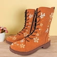 thumbnail image 2 of Kcodviy Bottes Longues pour Femmes Semelle Crantée Bottes Plateforme Chaussures Talons Décontractés Bottines et Bottes pour Femmes, 2 of 3
