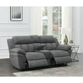 thumbnail image 2 of Bahrain Upholstered Power Loveseat Charcoal, 2 of 10
