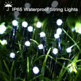 thumbnail image 2 of Cadena de luces solares para exteriores, cadena de luces navideñas a prueba de agua, modos de iluminación de lámparas decorativas para jardín, patio, cerca, cumpleaños, kaili Sencillez, 2 of 3