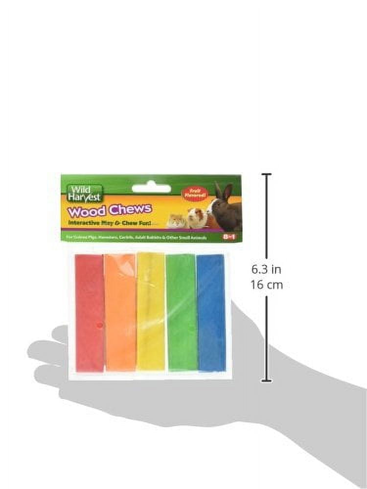 (2 pack) Wild Harvest Colored Fruit Flavored Wood Chews for Small Animals