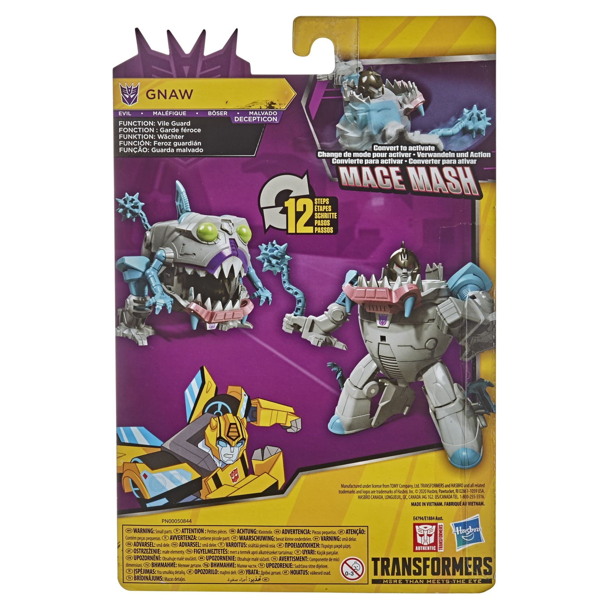 Transformers Cyberverse Action Attackers Warrior Class Gnaw Action Figure Set, 2 Pieces