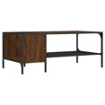 thumbnail image 1 of vidaXL Coffee Table with Rack Accent Side End Desk Furniture Engineered Wood, 1 of 6
