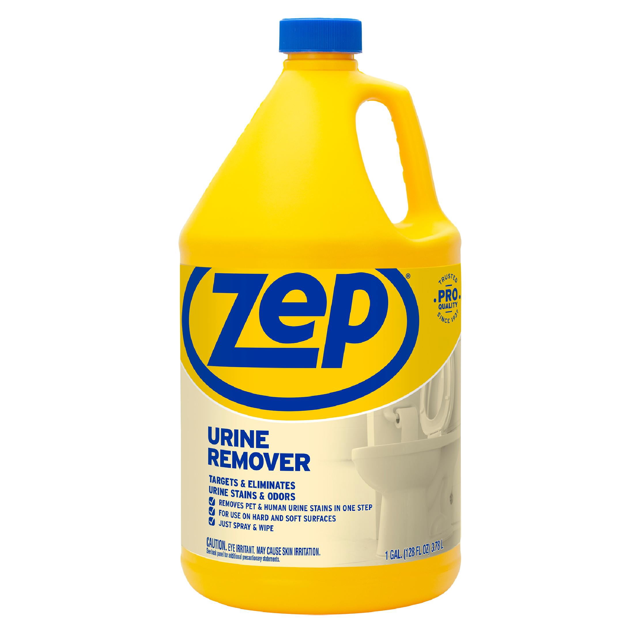 Zep Urine Remover - 1 Gallon (Case of 4) ZUURMV128 - Targets and Eliminates Urine Odors and Stains, Use On Hard and Soft Surfaces