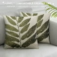 thumbnail image 3 of COMIO  Outdoor Pillow Covers Waterproof Fabric Green Botanical Plant Leaves Throw Pillow Covers Leaf Pillowcases for Patio Furniture Living Room, 3 of 5