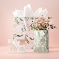 thumbnail image 2 of Floral X-Small Wedding Gift Bag Botanical Pattern, Multi-Colored, Paper, Bridal & Baby Shower, 8.375" Height, 2 of 5