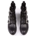 thumbnail image 5 of Women's 4 Strap Biker Boots by Will's Vegan Shoes (Black), 5 of 6